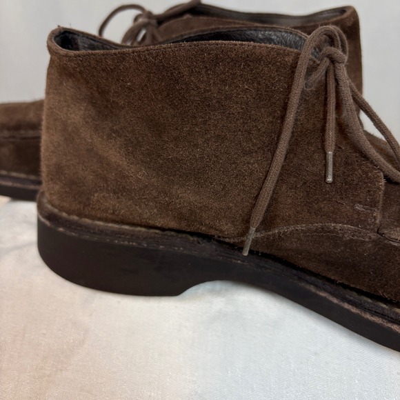 Shellys London Mens Vtg  Brown Suede Moc Toe Chukka Boots US 10.5 4787 Hipster main image 13